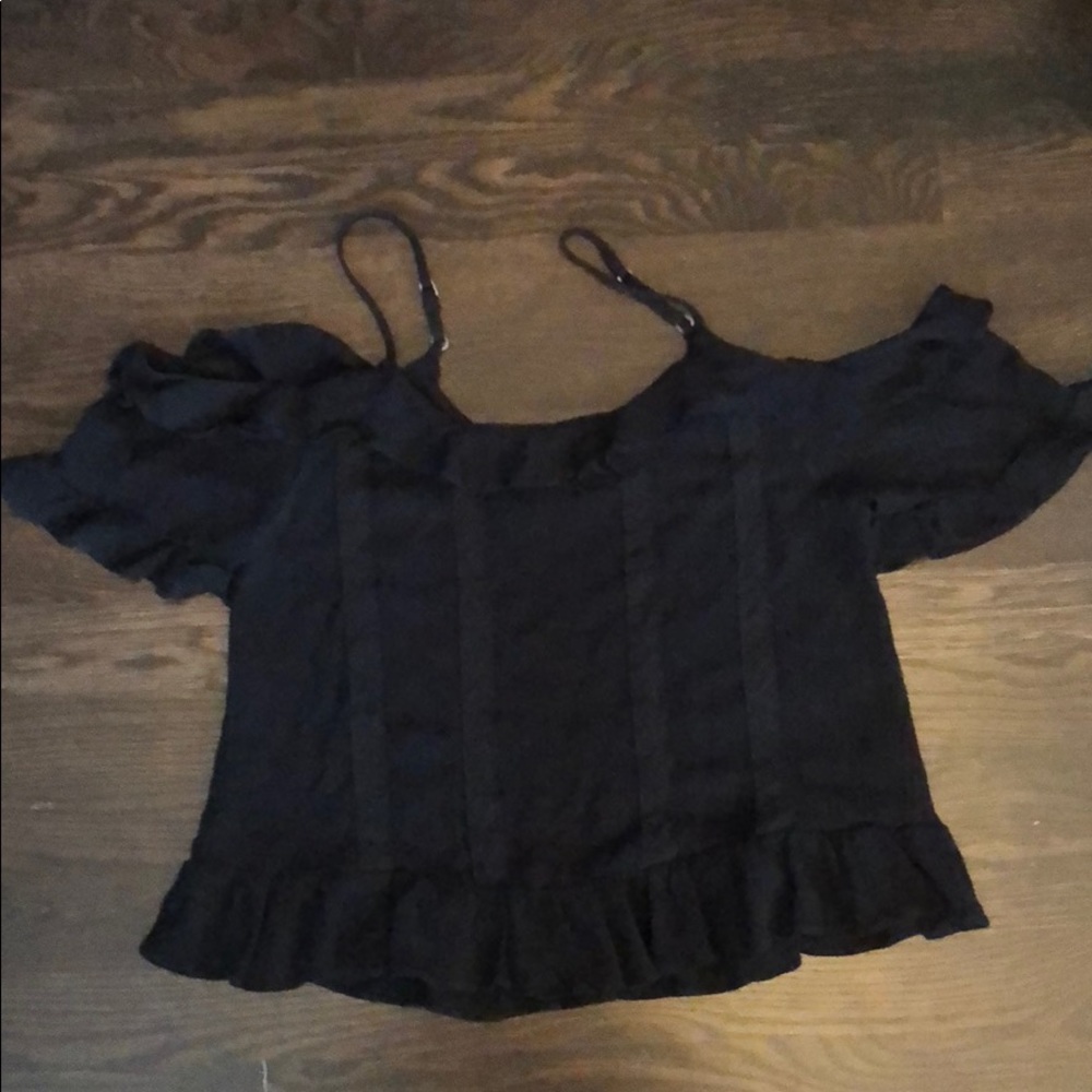 black off the shoulder top